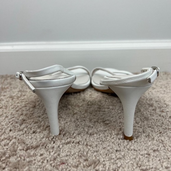 Jeffrey Campbell Morph Slingback Kitten Heels in White - Picture 5 of 7